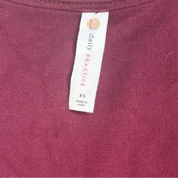 Anthropologie Daily Practice Burgundy Slim Tank Mini Dress Square Neck Size XS - Picture 5 of 6